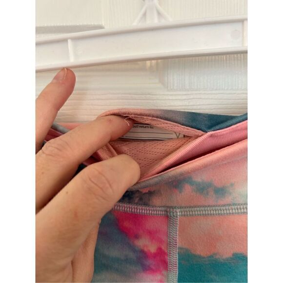 Ivivva by Lululemon rhythmic tights size 12 mountain cloud print - Picture 2 of 9
